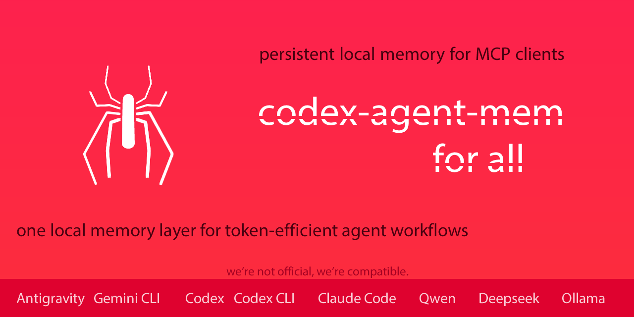codex-agent-mem: persistent local memory for MCP clients